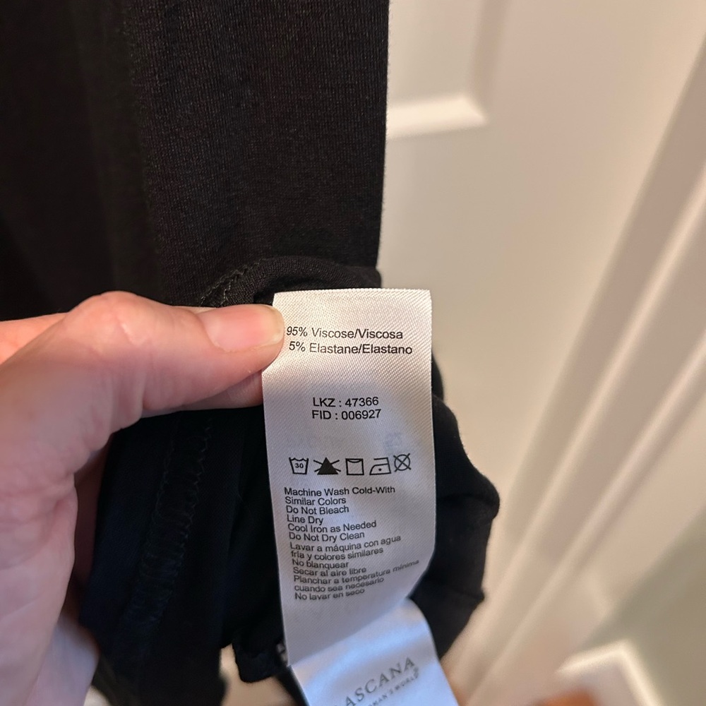 LASCANA Black Knot Front V-Neck Sleeveless Dress Size 12 NWT - Picture 7 of 7